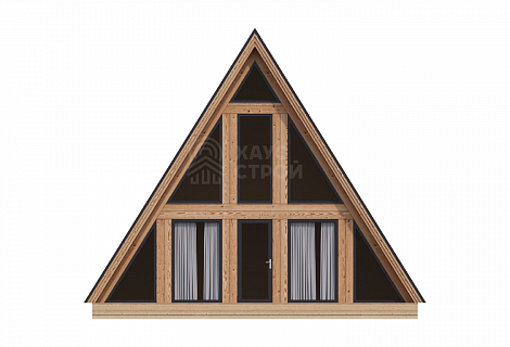фасад Дом A-Frame 8х12 «Кивиак»